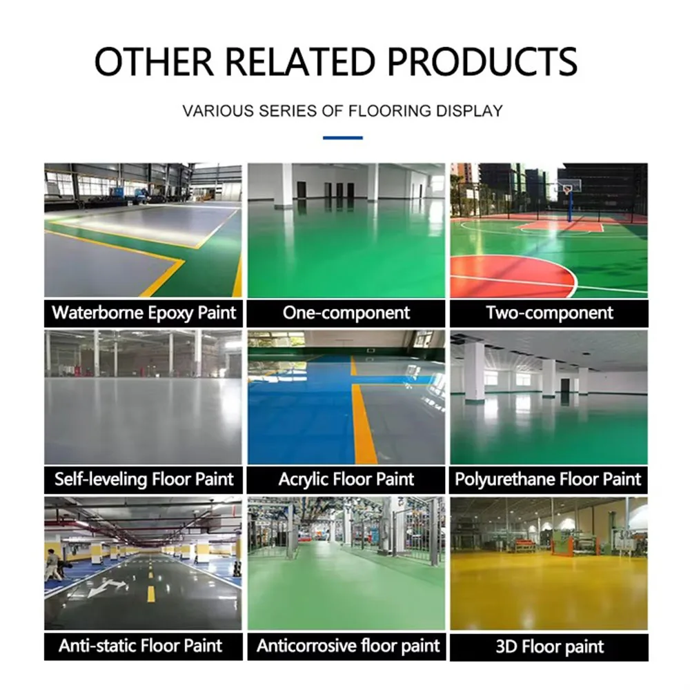 Industrial Use Self-Leveling Epoxy Resin Floor Paint Liquid Primer Concrete Flooring Road Marking Paint