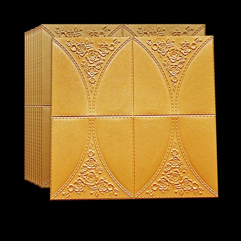 
beautiful 3d pe foam wall sticker self-adhesive wall panels wallpaper for home 