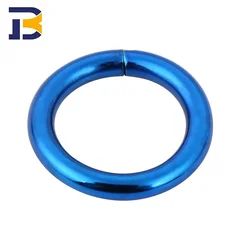 High Quality Zinc Alloy Key Chain Spring Snap Clip Hooks Round Circle Carabiner O Gate Ring