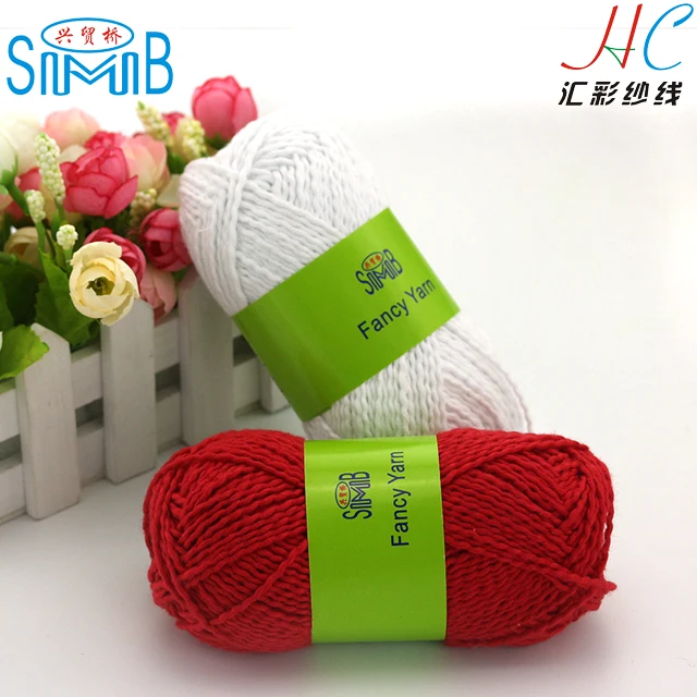 Shanghai SMB 100%Cotton Hand Knitting 50 Gram Ball TT Wave Yarn  For Knitting
