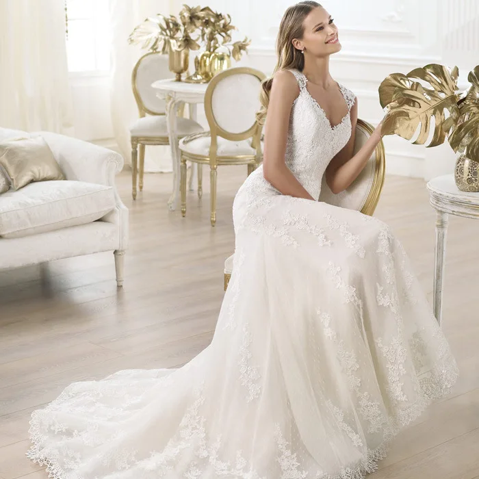 AL1610 custom fashion gorgeous wedding dress nigerian  bridal gown fish tail white lace cheap Christmas mermaid wedding dress