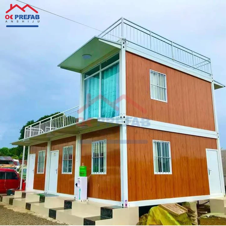 OKPREFAB 20 футов 40 сборные модульные передвижные дома каркасные контейнерные виллы/сад/гостиничный дом для гостевых комнат