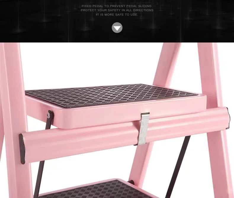 Custom household hardware tools folding ladder thickened 4 5 6 step herringbone ladder rack