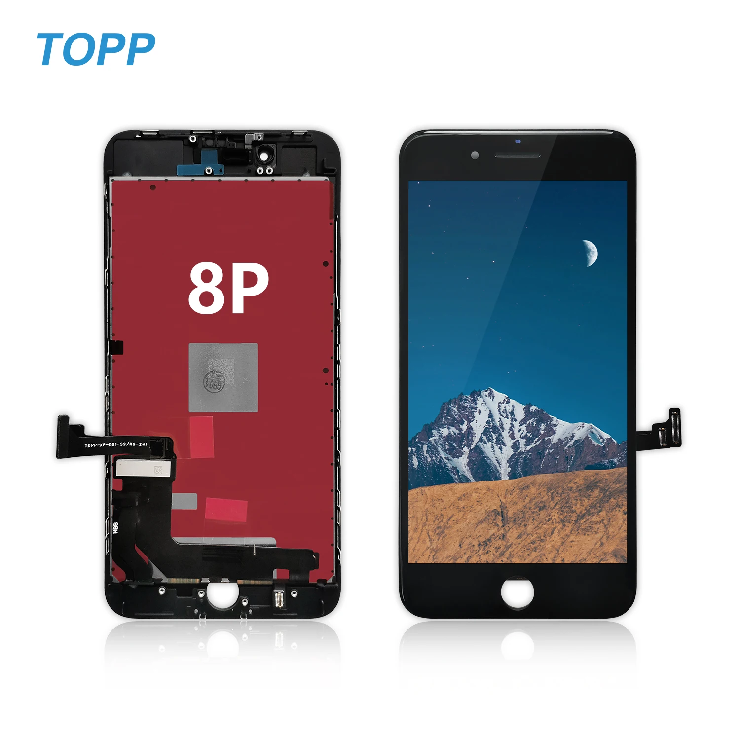 TOPP Wholesales Mobile Parts Phone LCDs with TFT touch Assembly Cellphone LCDs Display For iPhone 8P Screen