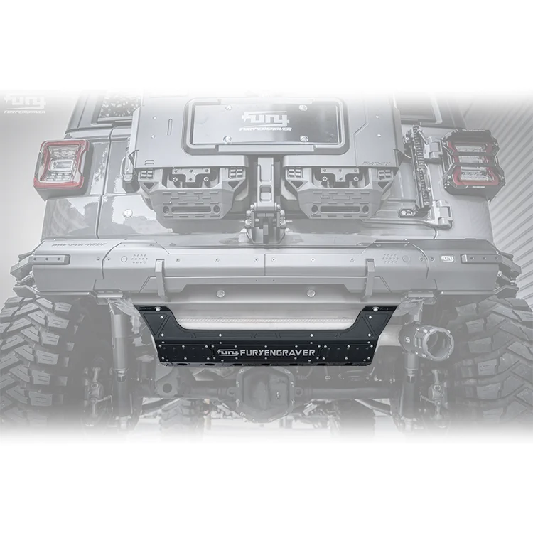 Fury 2018+ accessories Aluminum Exhaust Pipe Cover Exhaust protect Plate For Jeep Wrangler JL