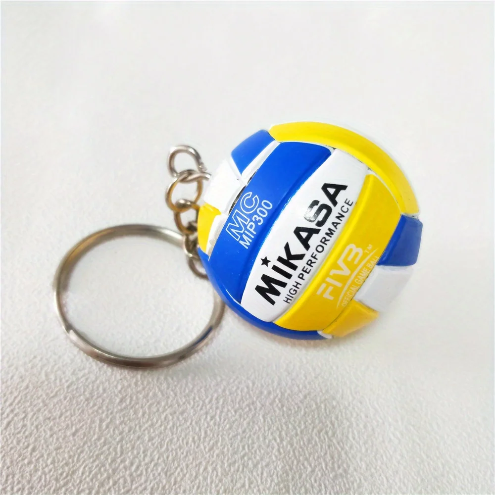 Durable Mi-ka-sa Volleyball Keychain Lightweight and Compact Mini Sports Ball Design Perfect Accessory for Backpacks or Keys