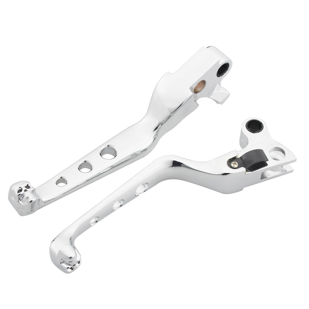 Запчасти для мотоциклов Череп тормоз рычаг сцепления ручка рычага для Harley Touring Road King Dyna FLST Sportster XL 883 1200 1996-2010