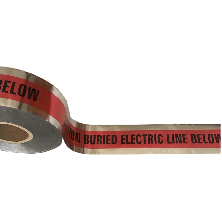 Detectable Underground Warning Tape traceable marker tape protect buried pipes and cables