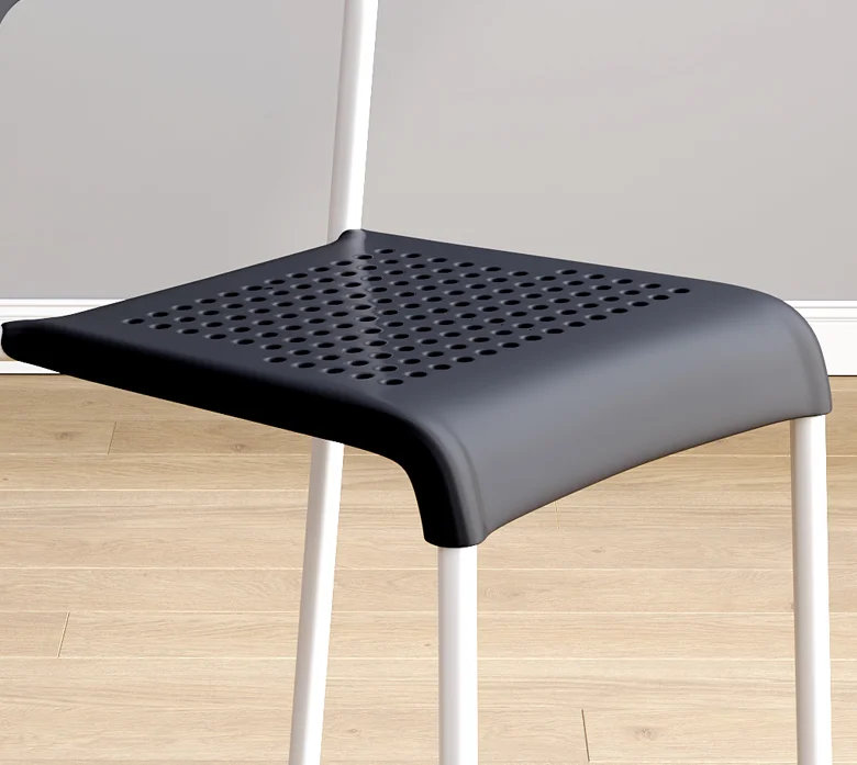 Hot Sale Strong Italian Supernatural Hole Back Commerical Polypropylene Stackable Chair Pp Chair Plastic Dining Chairs