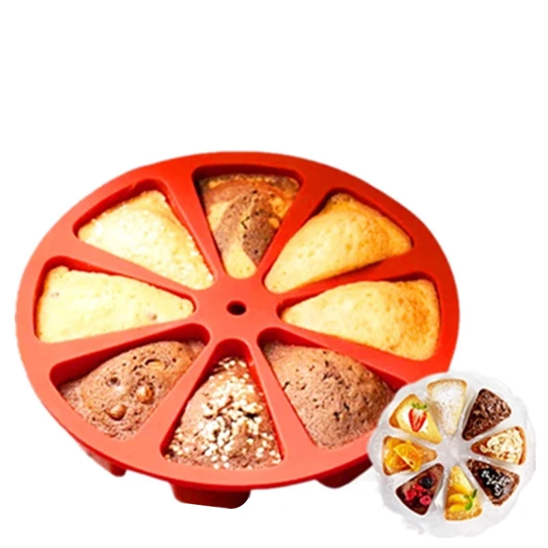 212 8 Cavity silicone Pans orange shape DIY Baking Pastry Tools Cake Mould Oven Bread silicone mold cake food grade bpa free
