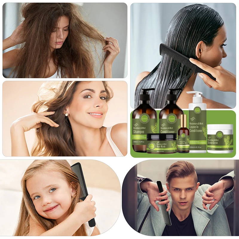 Органический шампунь для восстановления роста волос с розмарином