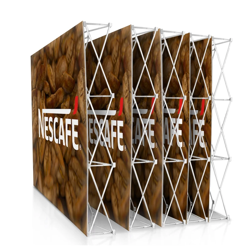 Pop Up Wall Popup Stand Fabric Display Banners Banner Curved Exhibit Pop-Up Backdrop Fabric Pop Up