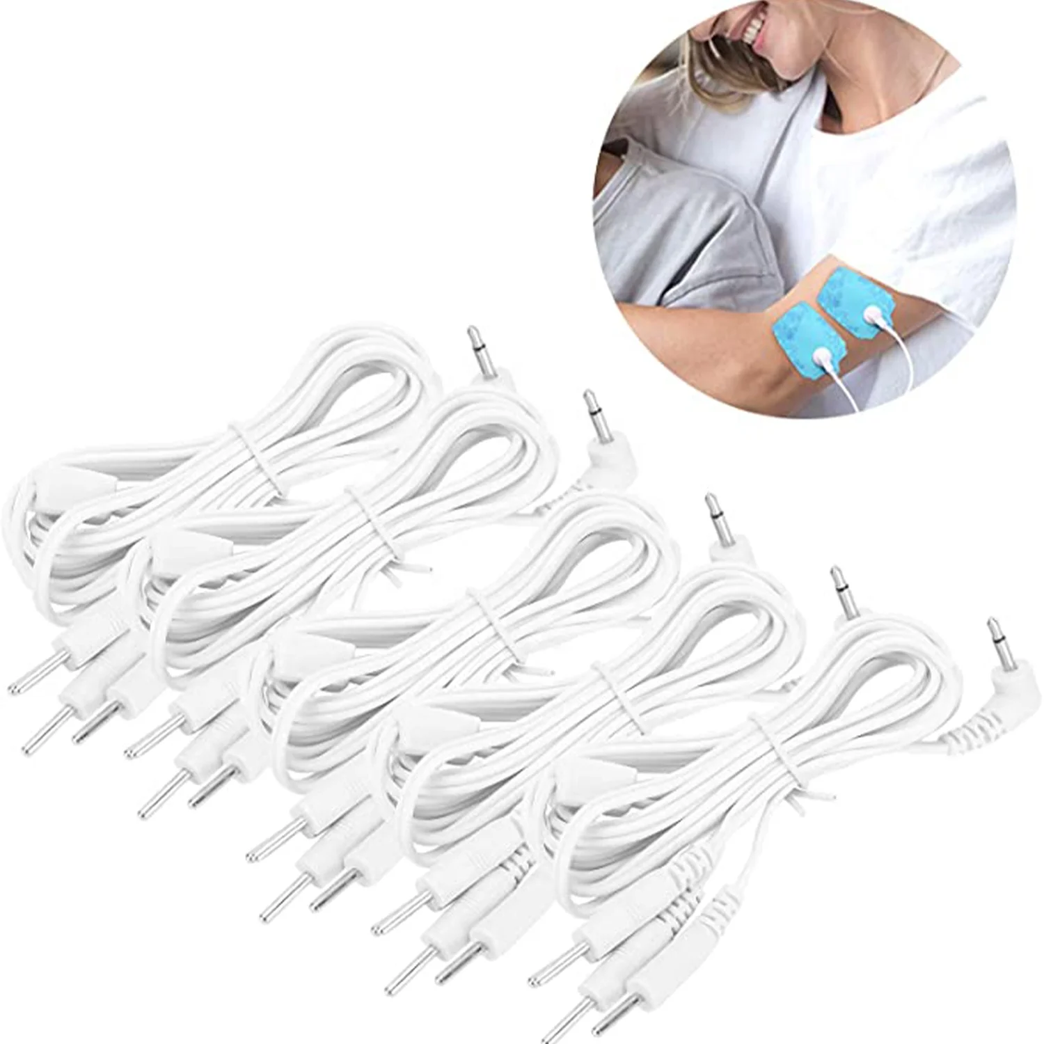 Durable Connecting Cable  Profession Manufacturing tens electrodos ecg lead wires