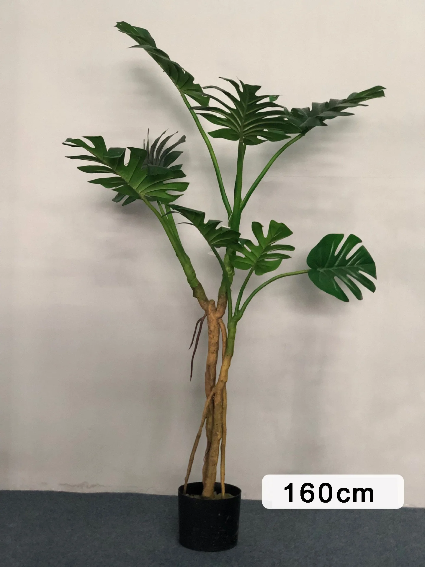 Garden Jungle Decoration Plastic Artificial Palm Trees Bonsai Philodendron Tree For Home Decor