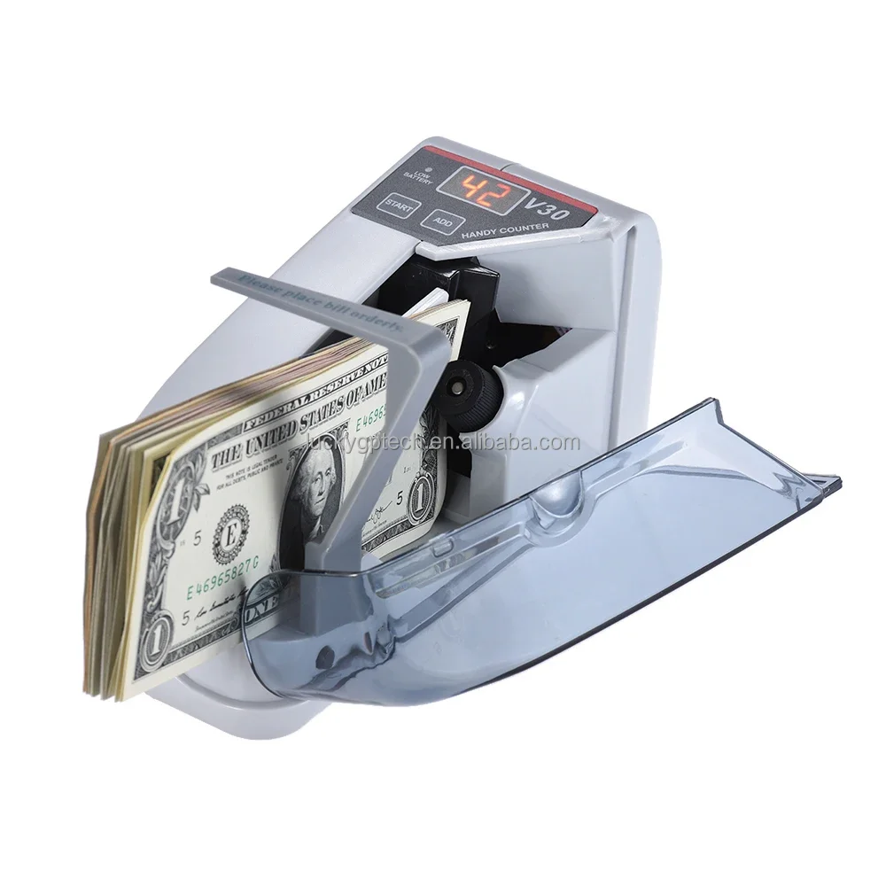 Portable Mini Money Counter Suitable for Multi-Currency Bill Counter Handy Currency Counter for Small Business Cash Counting