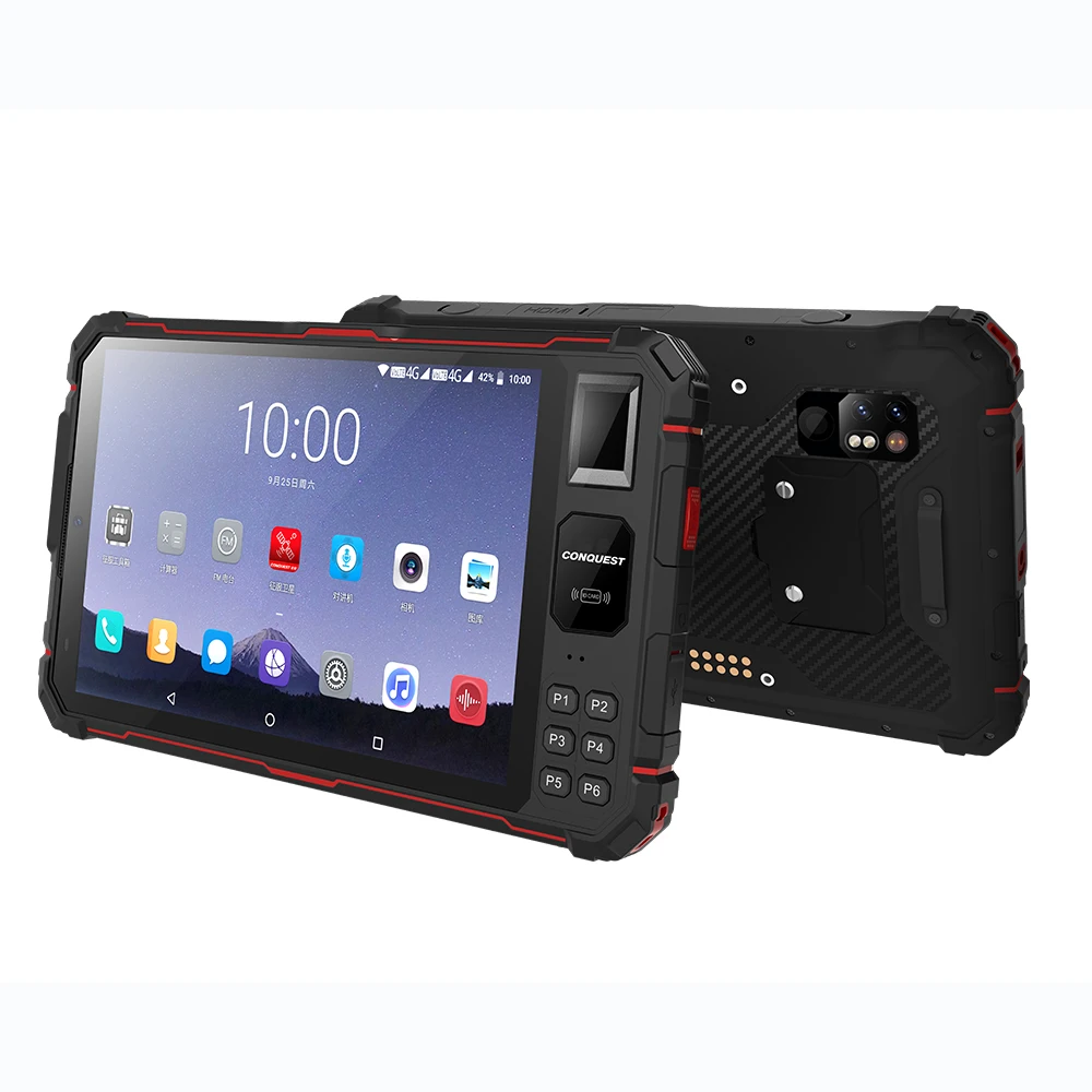 CONQUEST S22 2.3GHz Octa code dual frequency WiFi Android 4G rugged tablet for military modern information control