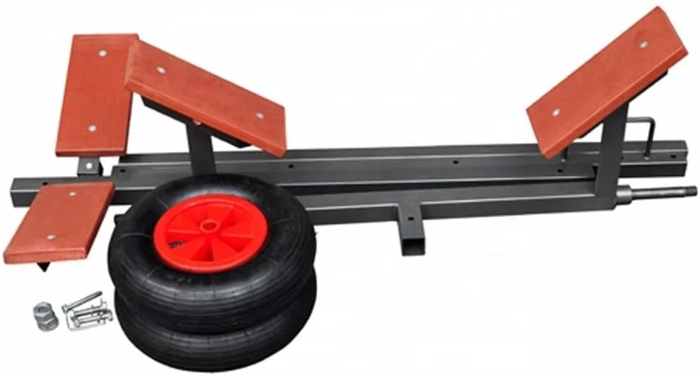  Лодочный Прицеп Heavy Duty лодка ручная тележка 3-сторонний настраиваемый Лодка Каяк Каноэ перевозчика транспортной Сумка-тоут