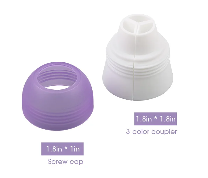 
Kitchen Accessories Bake ware 3 color cream coupler Baking Pastry Tools 