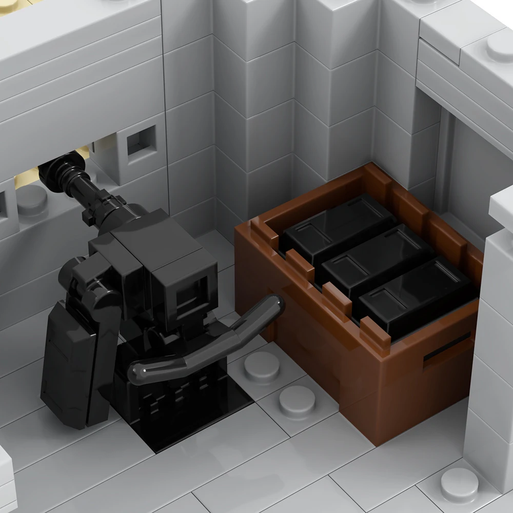 MOC5075-C игра военные песочные бункеры строительные модели подарки наборы строительных блоков детские развивающие игрушки