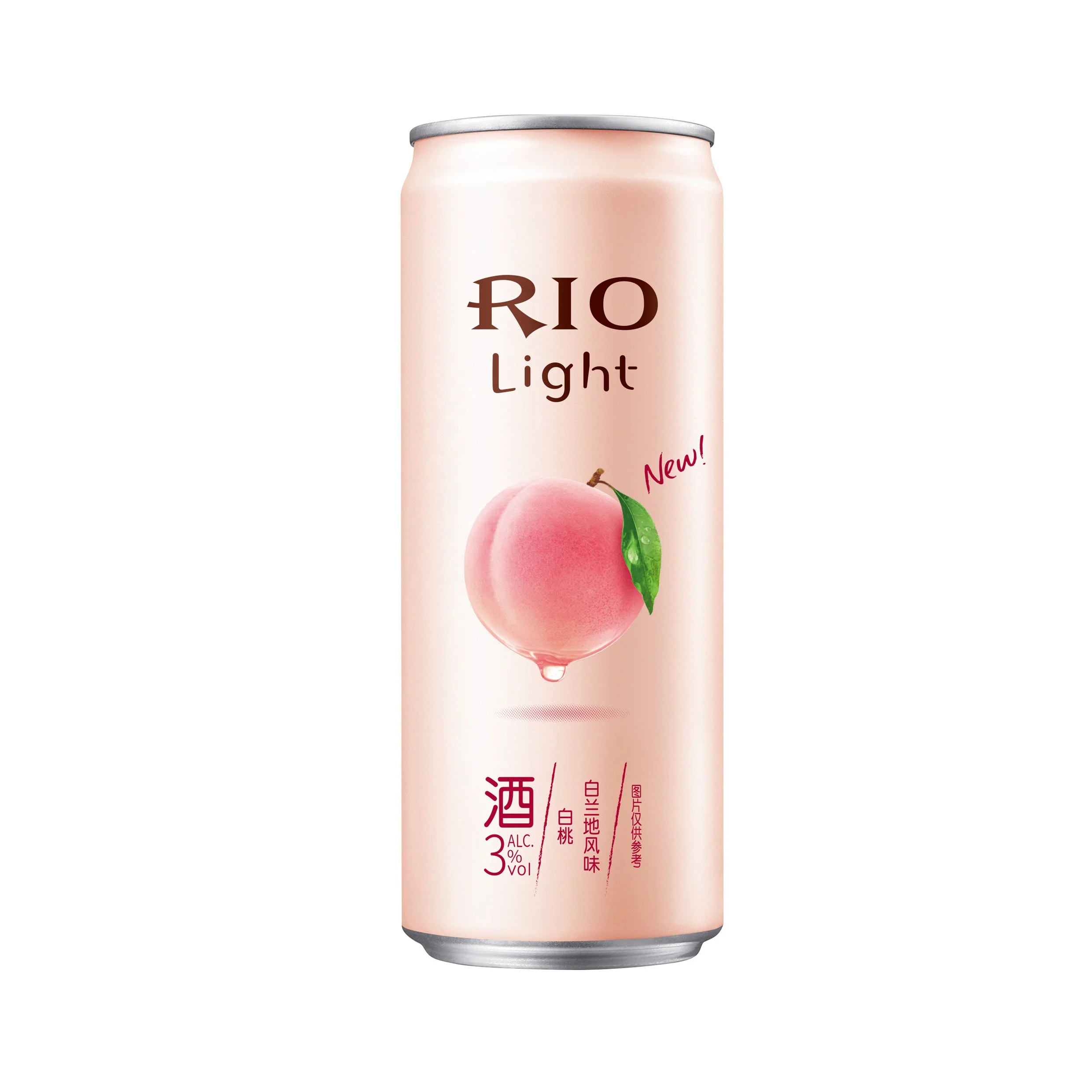 RIO ALCOHOLIC BEVERAGES DRINK WINE FRUITCOCKTAIL Alc.3%Vol Little beautiful series peach brandy flavour Cocktail Aluminum can