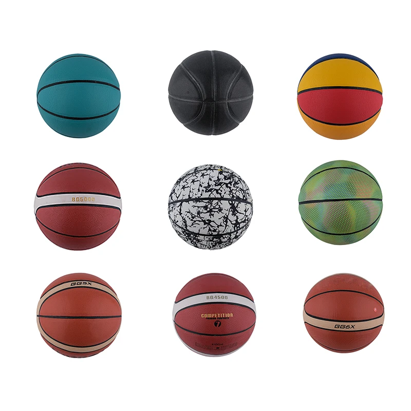 Durable PU Basketballs Bouncy Match Play Official Size 7 PU Basketball High Quality Sports Basketball Wear Resistant