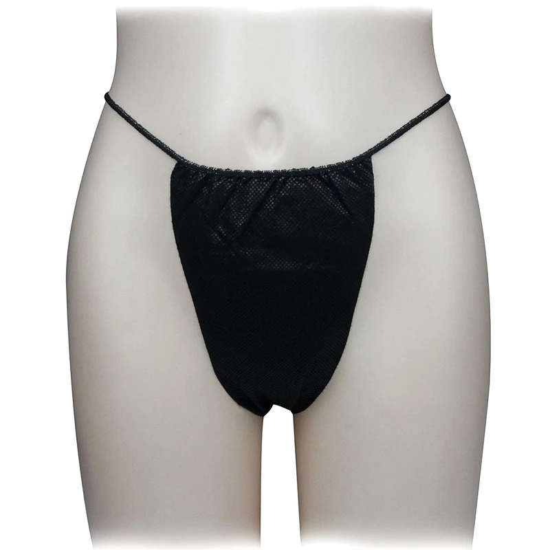 Disposable T-String Thong Bikini Panties for Spray Tanning and Spa Treatments