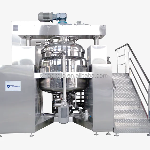 SinaEkato High Quality Vacuum Mixer Blender Cosmetic Skin Cream Homogenizing Body Cream Vaseline Making Machine