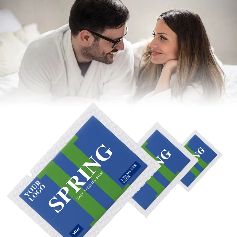 Best Customized male vitality mint film natural maca root men fertility supplement paper mint candy