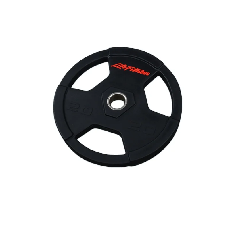 popular free weight plate  fitness PU barbell plate