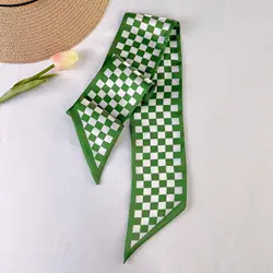 Korean Ins Popular Spring Small Scarf Ribbon Hair Scrunchies Hair Ties Hairband