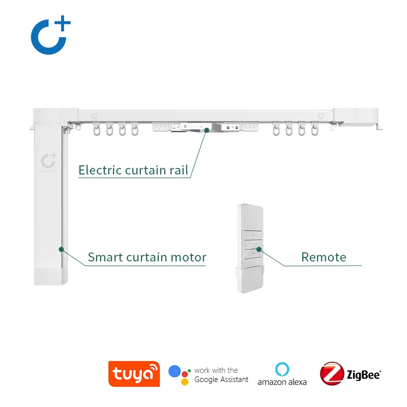 Cheap Wholesale Automation Electric Smart Tuya WiFi Curtain Motor with Remote Control