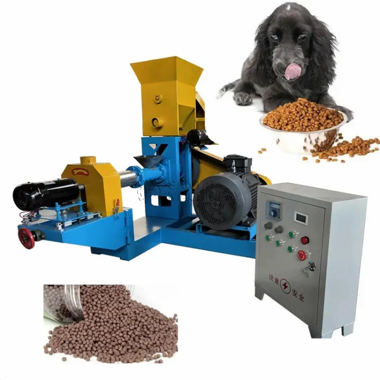 Factory Direct Pet Food Processing Machine Floating Fish Feed Extruder Feed Pelletizing Machine