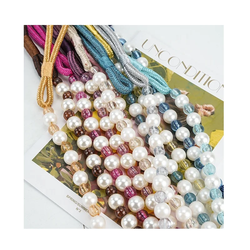 New pearl curtain curtain binding simple creative style binding rope curtain binding room accessories