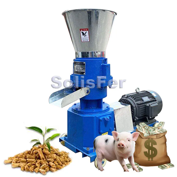 small flat die livestock poultry animal feed pellet making machine pellet pelletizer granulator machine