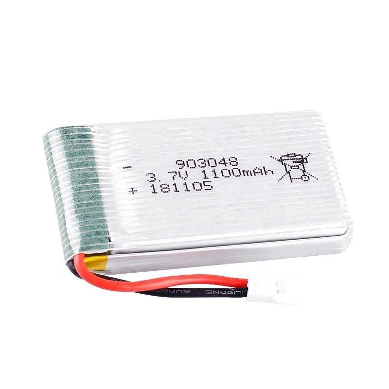 High Discharge Rating 903048 3.7v 1000mAh 1100mAh 25C Li-ion RC helicopter battery For Quadcopter Drone X5SW