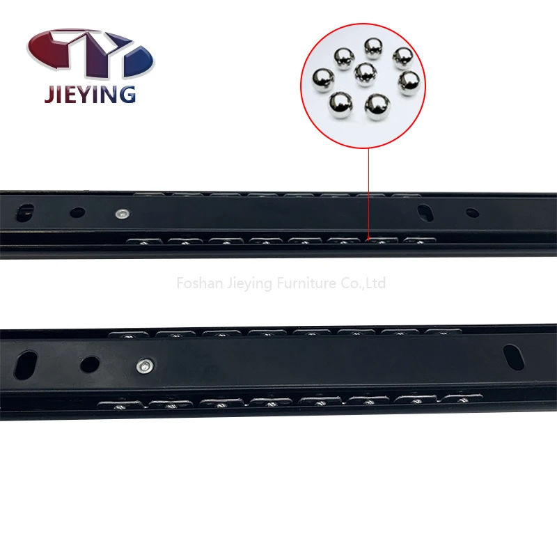 27mm Custom Weight/Inch Metal Full Extension Ball Bearing Telescopic Channel Cabinet Drawer Slide Rail Cupboard Drawers Slides