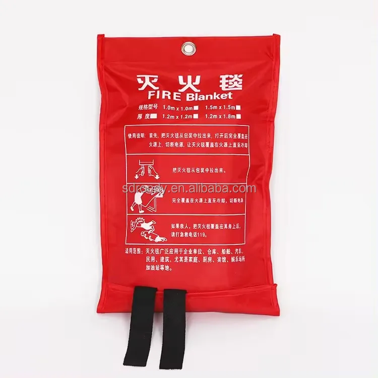 Fire Safety Flame Retardant Fabric Home Safety Emergency Fiberglass Fireproof Fire Blanket For Kitchen House.