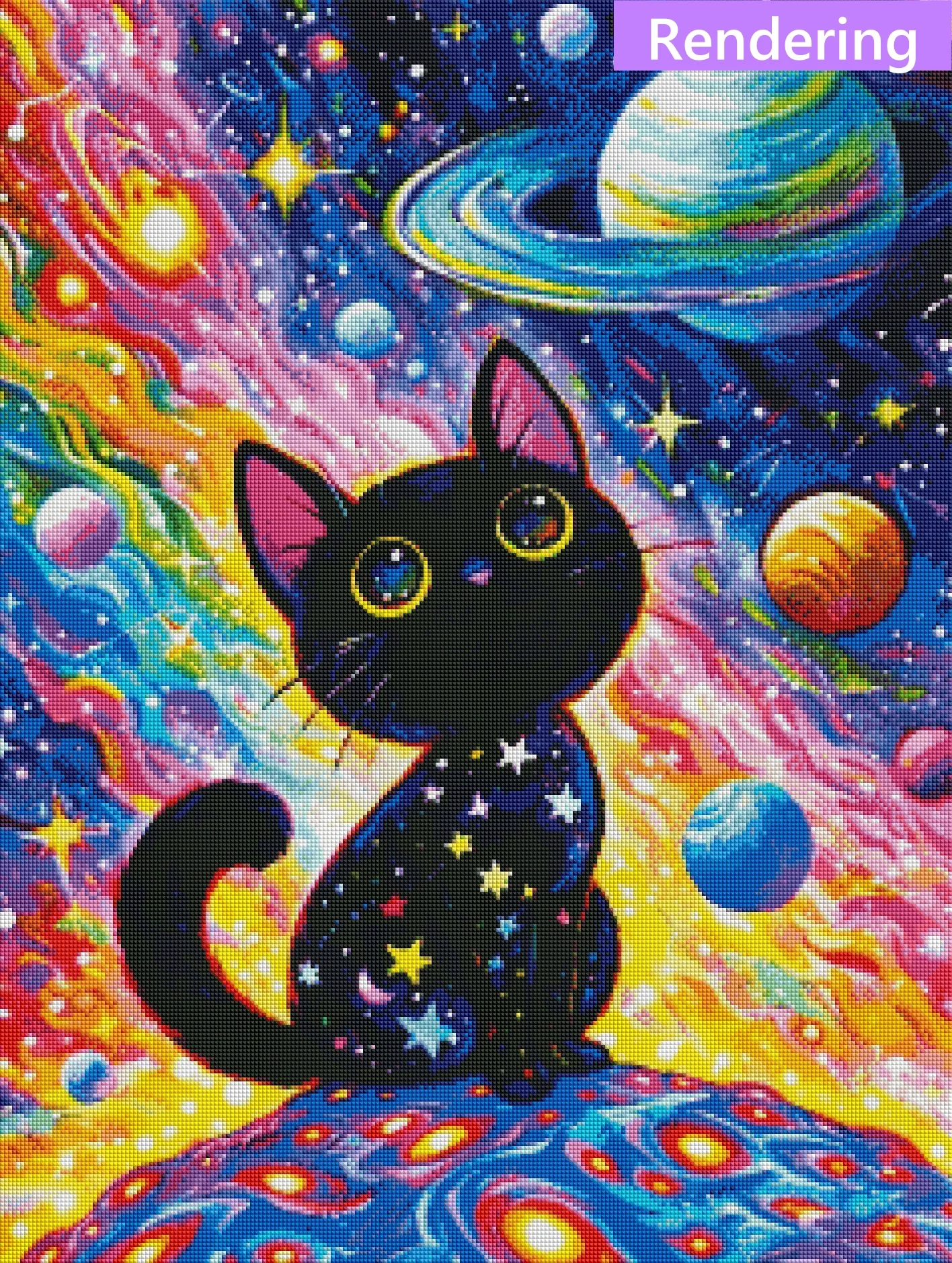 G-08 DP Dorp Shipping Manufacturer Modern Wall Art Painting Black Cat Wall Art Decoration DIY Kit 5d Home Decor Diamond Painting