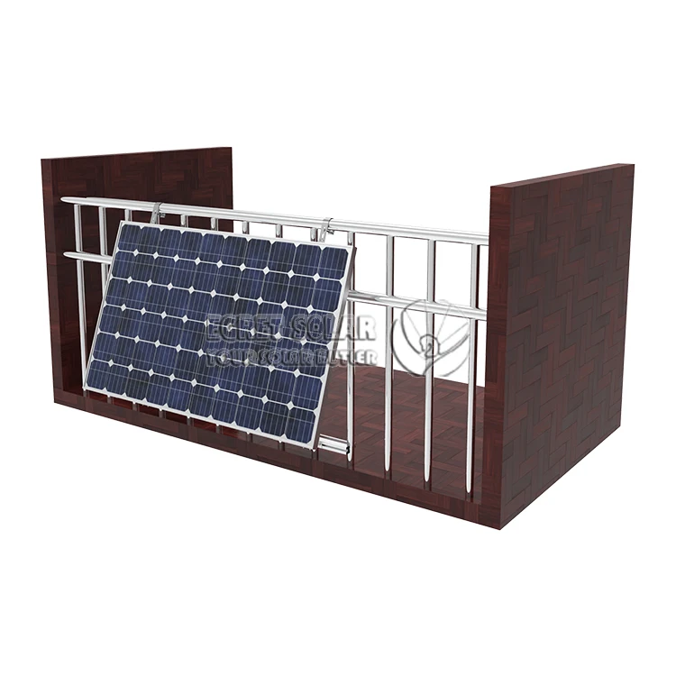 Solar New Energy Balcony Photovoltaic System Balcony Wall PV Mounting System Holder Balcony Solar System