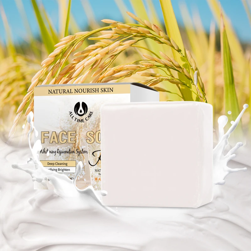 Body Serum Whitening Soap Kojic Acid Baby Skin Lightening Acne Soap With Rice Wine Extracted Soaps For Oil Skin