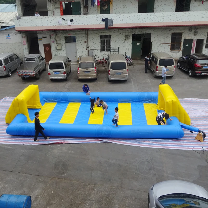 Outdoor Inflatable Soccer Field Inflatable Football Arena / Court For Sale