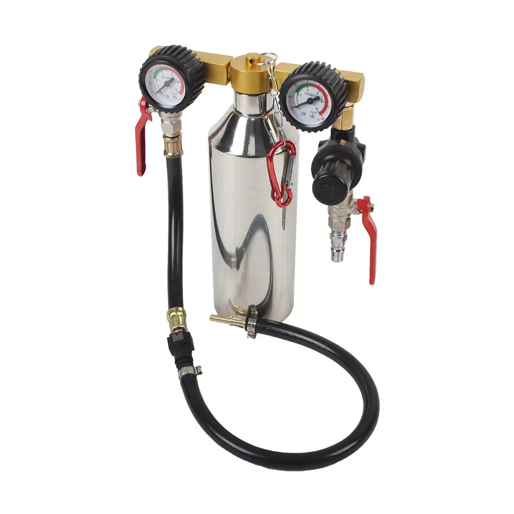 Portable Motorcycle Trials Infusion Bottle With Oil Pressure Gauge OBDEMOTO 302