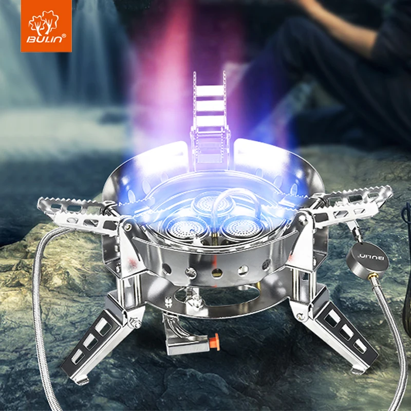 Bulin BL100 B17 портативная уличная ветрозащитная кухонная плита мощная газовая горелка с пропаном 6800 Вт