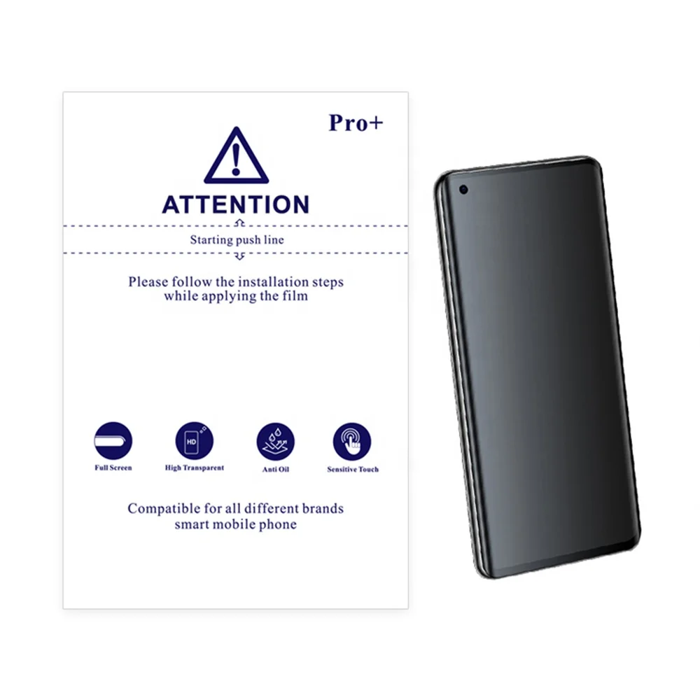 120*180mm Matte Hydrogel Film TPU Full Size Cover Anti Shock Anti Glare Self Healing Nano Material Sheet