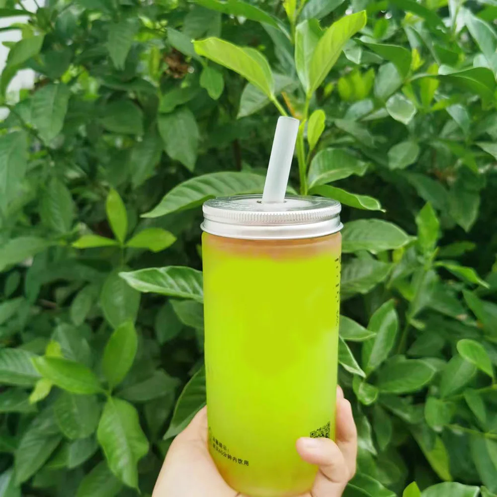 Quanhua Enjoy Cool Drinking PLA Straw Straight Straw Made From Cornstarch Eco Friendly Biodegradable PLA Drinking Straws