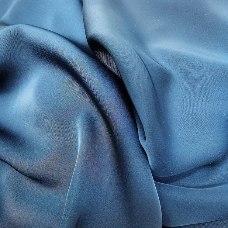 high quality In stock quick shipment polyester spandex sateen satin  Fabric Wrinkle Free for dress pants blouse haute couture