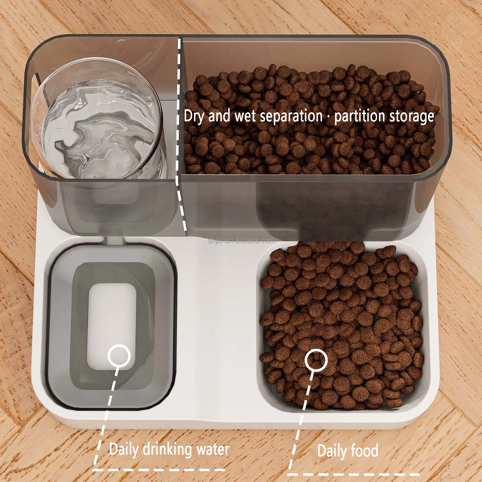 Factory price Cat automatic feeder water dispenser dog/cat bowl all-in-one automatic water feeder pet dog feeder