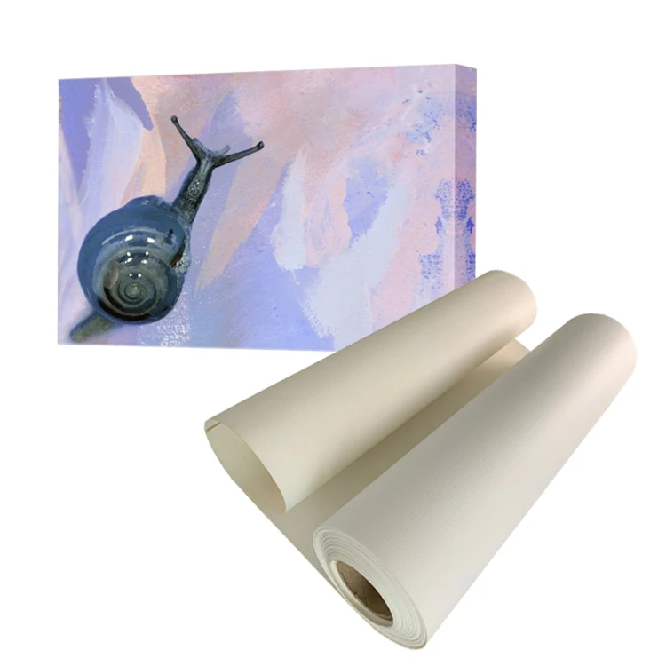 Non- cracking landscape prints poly cotton canvas fabric for HP/ Epson digital printing