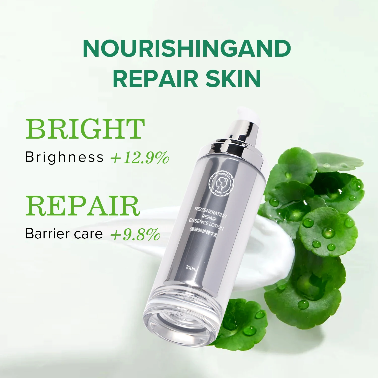 Perfectcare Centella Asiatica Anti Wrinkle Hyaluronic Acid Ginseng Azelaic Acid Rice Mucin Alpha Arbutin Serum For WomenFace