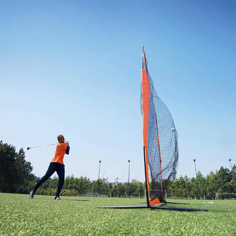 Hot selling 7x7 feet golf net easy set up  yard park polyester knotless practical golf net